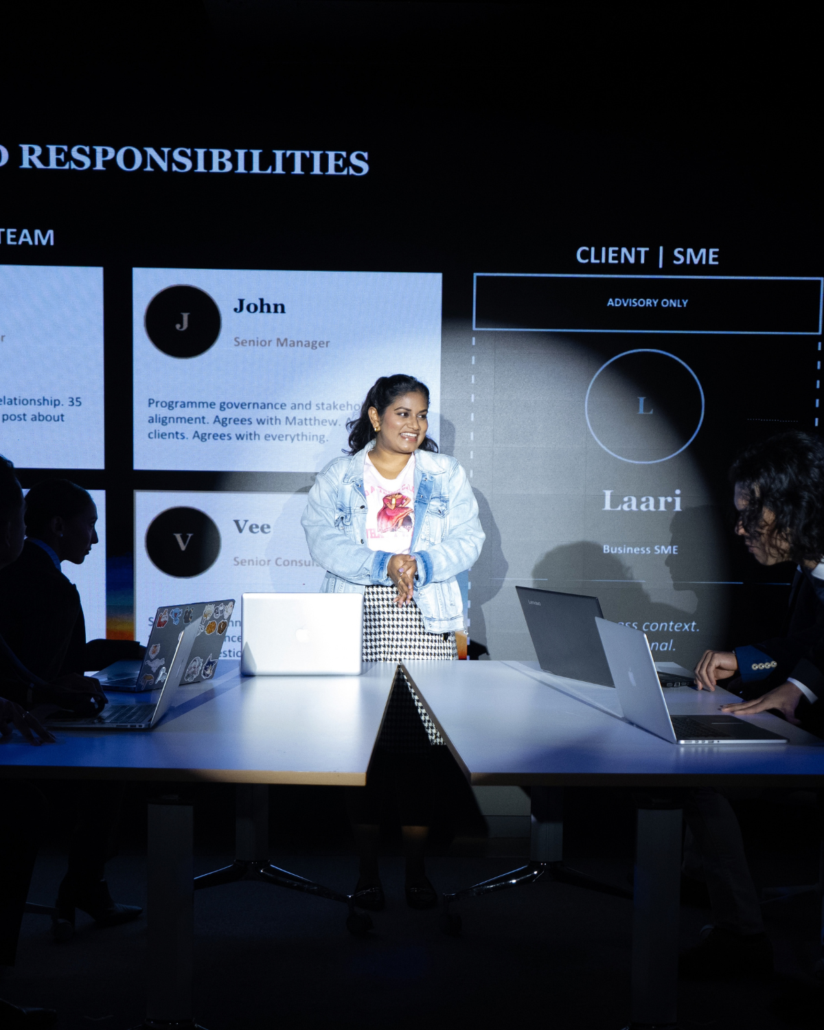 Vinaya Elijala as Laari in The Algorithm of Us — BCD Theatre Sydney Fringe 2026